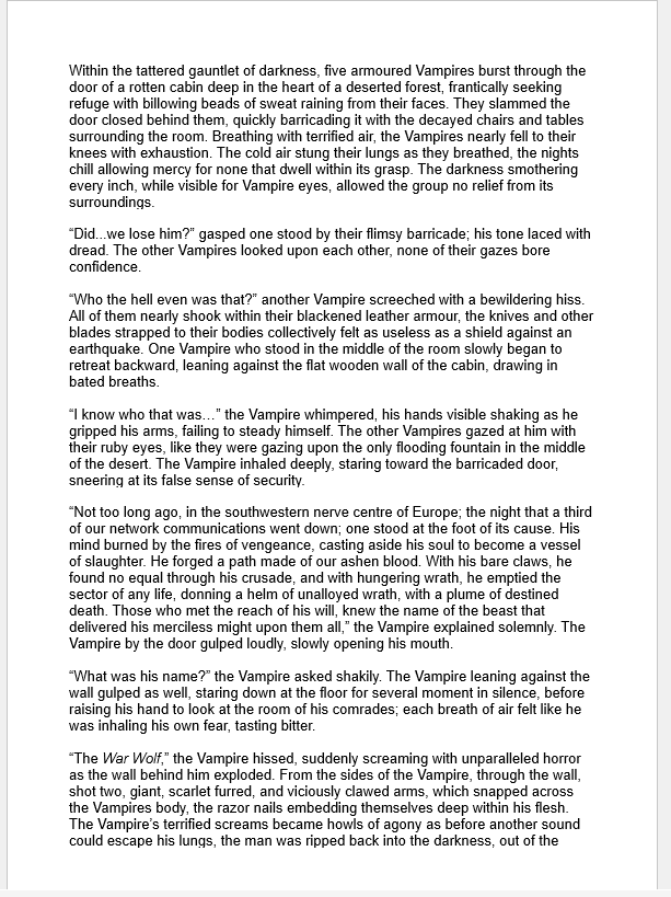 Undecided if you wanted to read a dark fantasy book about Werewolves hunting down Jack the Ripper?

Here's the first page to decide for yourself

Check out the action and supernatural mayhem just on page ONE!

grab the rest from Amazon!

Also on KindleUnlimited