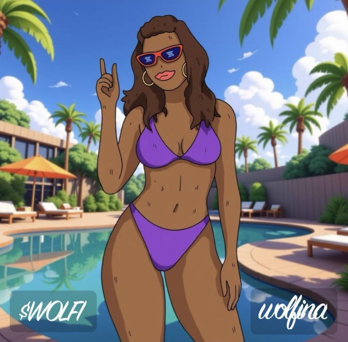 RealLandWolfina's tweet photo. Poolside vibes, but the grind never stops. βοΈπ¦
$WOLF & Wolfina stay making wavesβare you riding or sinking? ππΊ
#Wolfina #WOLF #CryptoQueen #MemecoinSeason #StayFloating https://t.co/jhDXVfAi1r