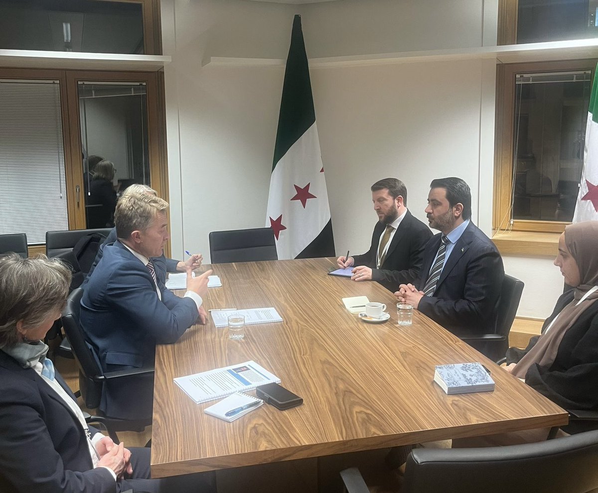Andreas Motzfeldt Kravik (@akravik79) on Twitter photo Excellent conversation with Syria’s FM <a href="/Asaad_Shaibani/">Asaad Alshaibani</a> in Brussels. Discussed the considerable challenges, but also opportunities ahead. Norway is committed to supporting the Syrian people as it moves towards a future based on inclusion and prosperity. Excellent conversation with Syria’s FM <a href="/Asaad_Shaibani/">Asaad Alshaibani</a> in Brussels. Discussed the considerable challenges, but also opportunities ahead. Norway is committed to supporting the Syrian people as it moves towards a future based on inclusion and prosperity.