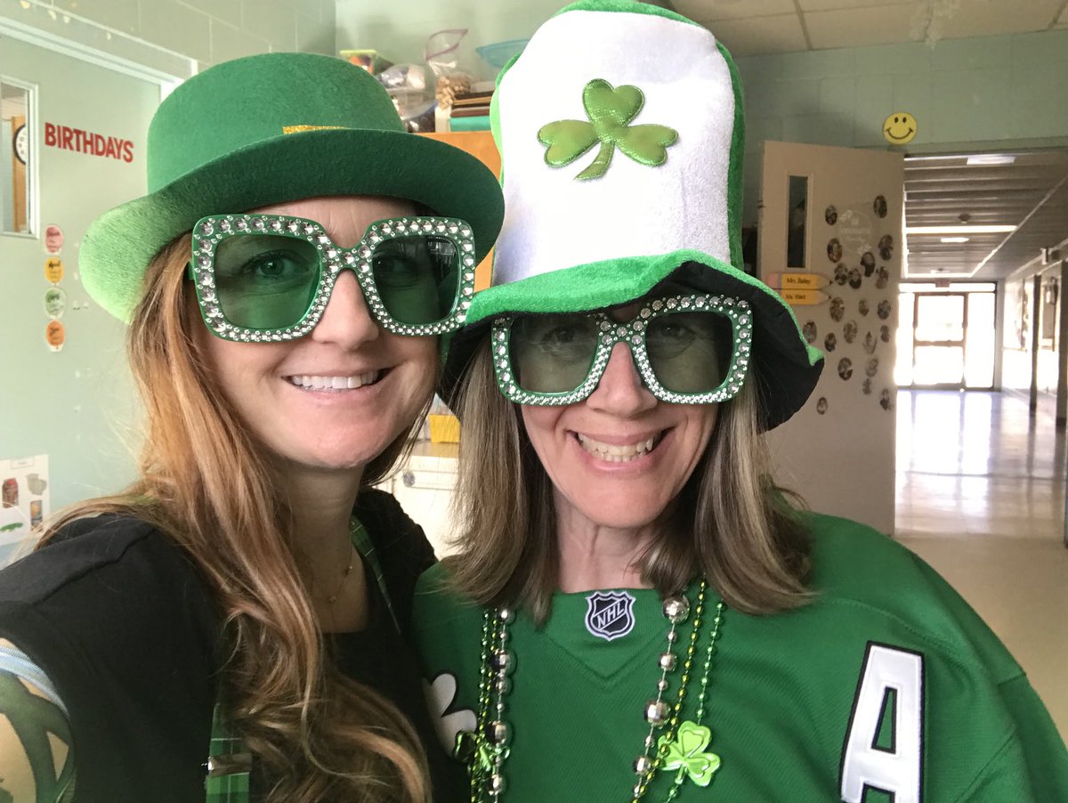 On a day like today, one must anticipate some unruly and fun #shenanigans… especially when it’s ALSO the first day back from #MarchBreak! Thanks to those able to sport their green and share in the fun and learning about St. Patrick today! 🍀 😊 ♥️