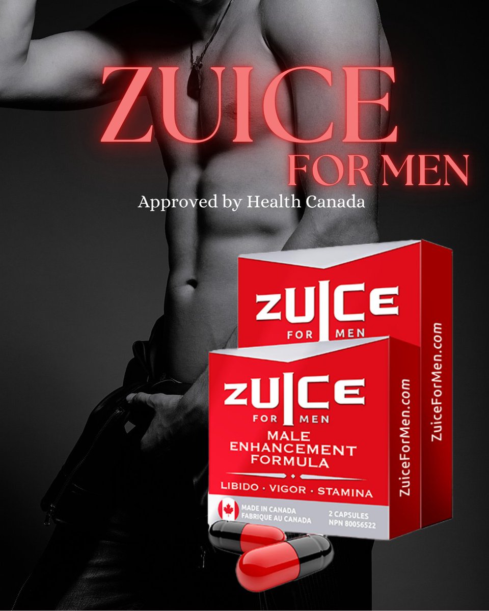 epproducts_'s tweet image. ZUICE For Men – Boost Your Performance
A 100% natural formula to enhance libido, stamina, and erections. Health Canada Approved – No prescription needed.

Take 1-2 capsules with warm water 1 hour before activity.
#ZuiceForMen #MaleEnhancement #BoostLibido #PeakPerformance