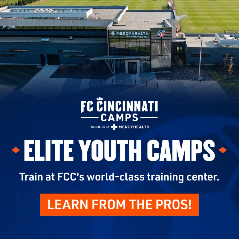 fccincinnati's tweet photo. Now is a great time to sign up for one of our Elite Camps, including our first All-Girls Elite Camp. What's included:

🔸 Visit from an FCC player
🔸 Tour of Mercy Health Training Center
🔸 Parent Q&amp;A with Camp and Academy Staff

Secure your spot today. ⤵️