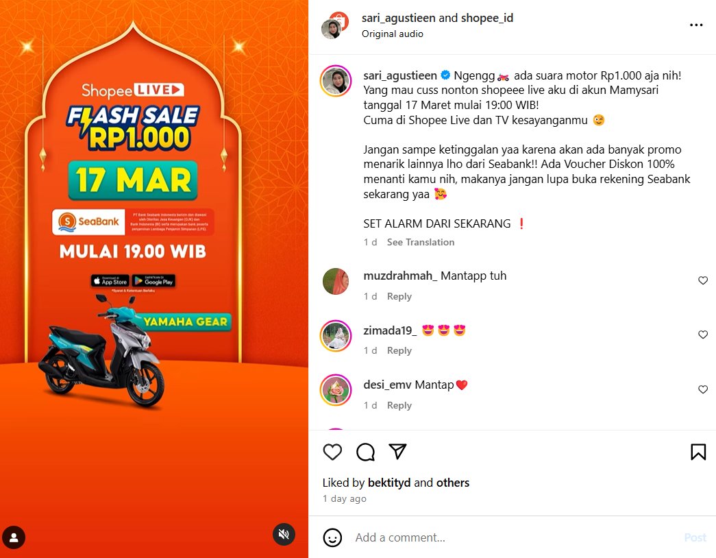 dikasih murah, jangan ditolak Yamaha Gear Rp1.000 doang di Shopee Live jam 9 malem ini, udah siap rebutan belum? 👀🔥 #ShopeeLiveMotorRP1000