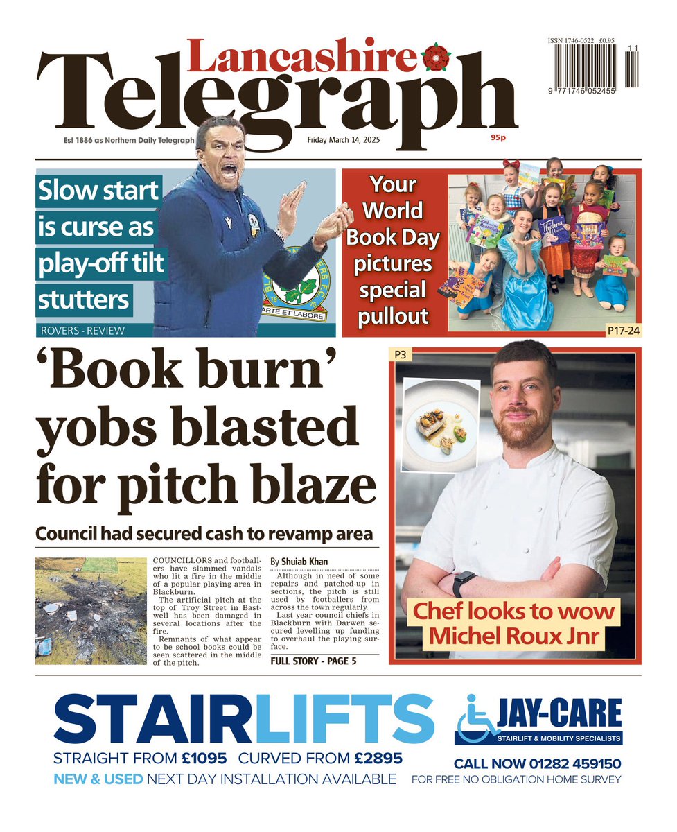 Our <a href="/lancstelegraph/">Lancashire Telegraph</a> Telegraph Ad 👀

Call 01282 459150 for a no obligation Stairlift home assessment….