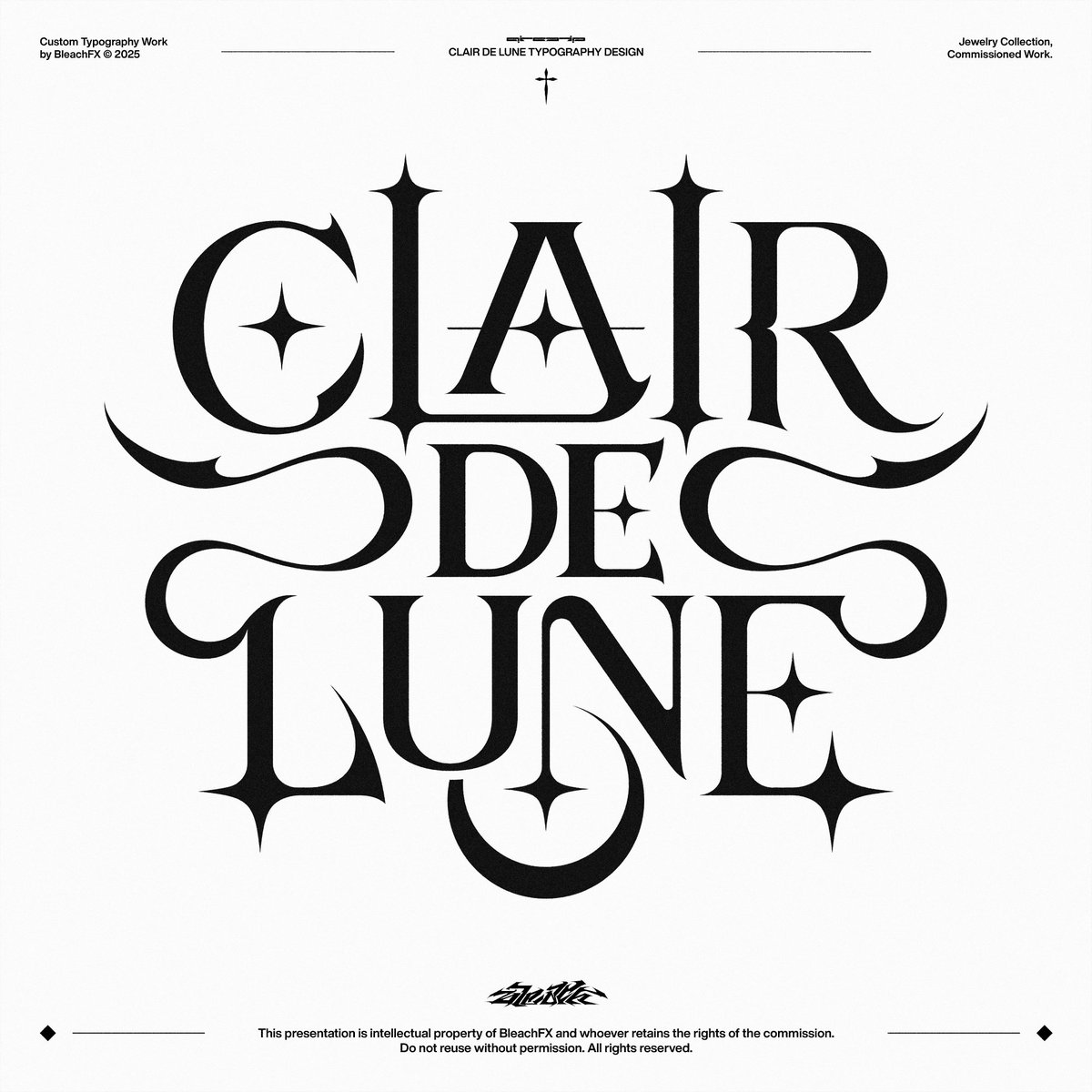 clair de lune - typography design ✨🌙