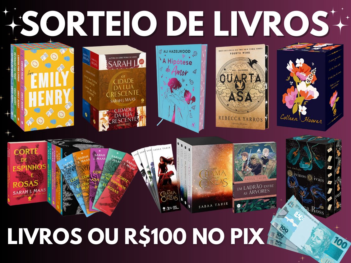 Promos de Livros | Sorteio no Fixado tweet media