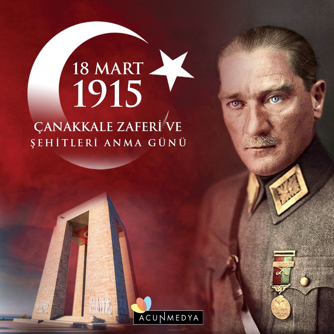 18 Mart Çanakkale Zaferi ve Şehitleri Anma Günü‘nün 110. yıl dönümünde Ulu Önderimiz Gazi Mustafa Kemal Atatürk’ü ve tüm şehitlerimizi saygı ve rahmetle anıyoruz.