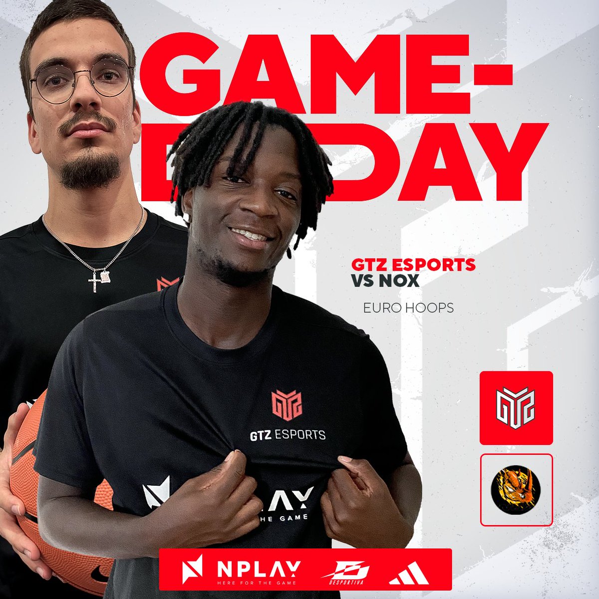 GTZ Esports (@gtzesports) on Twitter photo E continuamos com a competição em NBA2k25 na <a href="/EuroHoops2K/">𝗘𝘂𝗿𝗼 𝗛𝗼𝗼𝗽𝘀 𝟮𝗞</a> - Cup Season 6 🏀
🆚: #NOX
🕒: 23:30H
📺: twitch.tv/gtzesports2k/
Vemo-nos em campo 👊
#RespectAllFearNone #NBA2k25 E continuamos com a competição em NBA2k25 na <a href="/EuroHoops2K/">𝗘𝘂𝗿𝗼 𝗛𝗼𝗼𝗽𝘀 𝟮𝗞</a> - Cup Season 6 🏀
🆚: #NOX
🕒: 23:30H
📺: twitch.tv/gtzesports2k/
Vemo-nos em campo 👊
#RespectAllFearNone #NBA2k25