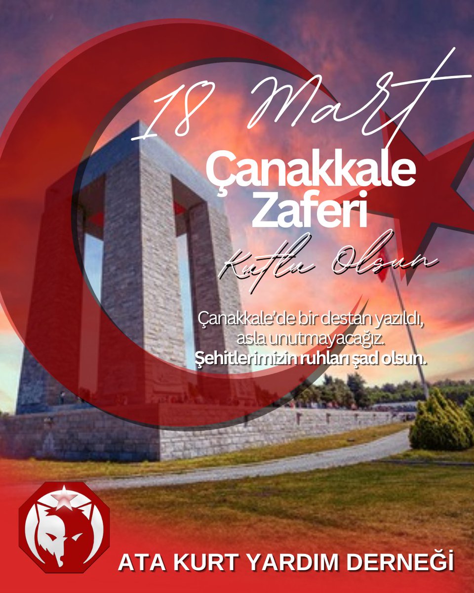 AtaKurtYardim's tweet photo. 18 Mart Çanakkale Zaferi kutlu olsun! 
Aziz şehitlerimizi rahmet ve minnetle anıyoruz ruhları şad olsun. 
@_FatihAydemirr @EgeErgevin35 @BurhanI72436
#izmir #canakkalezaferi #keşfet https://t.co/mZafYHJuiY
