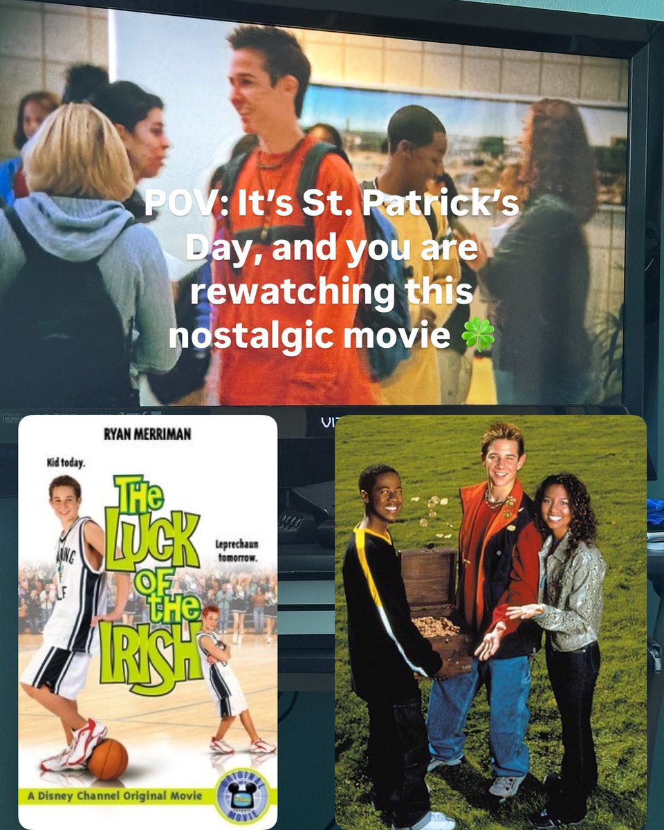 DenisYoury's tweet photo. POV: It’s #StPatricksDay and you are rewatching #theluckoftheirish 🍀
#disneychannel #Nostalgia https://t.co/qSrx1ctcWb