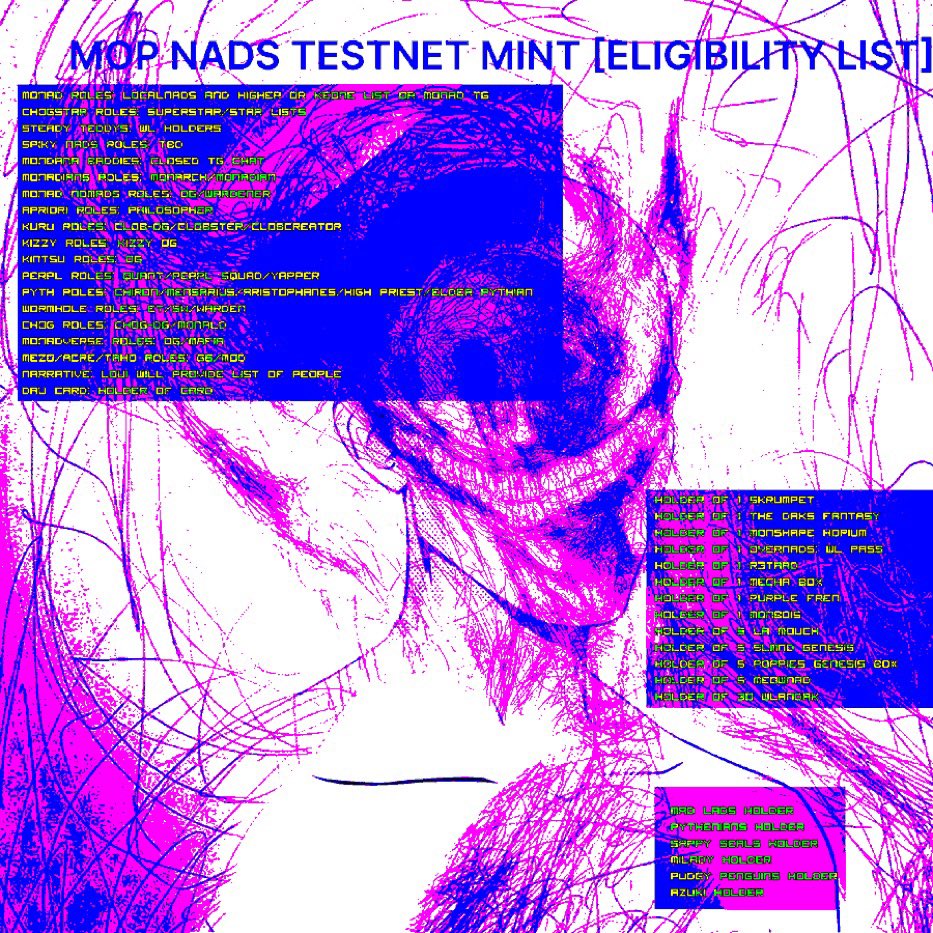 MadVincent666's tweet photo. 🚨 Nad Lads x @monad_xyz Faucet Factory: PT.2 – GO BIG OR GO HOME 🎁
FASTER. LOUDER. NOW.

💥 3x @mondanabaddies TG Cabal Invites
💥 50x @mopwtf WL Spots 🧹
💥 100x @salmoherooworld WL Slots

DROP YOUR MONAD WALLETS BELOW ⬇️
We’re running this focking game. You have 24h. 

No brakes. No mercy. @MadLads