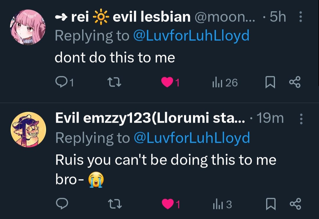 My bad gang,,, I’m sure he already did BEFORE she even died :D

What if he thinks she wouldn’t have gone through with her plans if only she’d KNOWN she had someone (him), ANYONE who cared about her, because that would’ve stopped HIM from doing his kid evil arc :DD