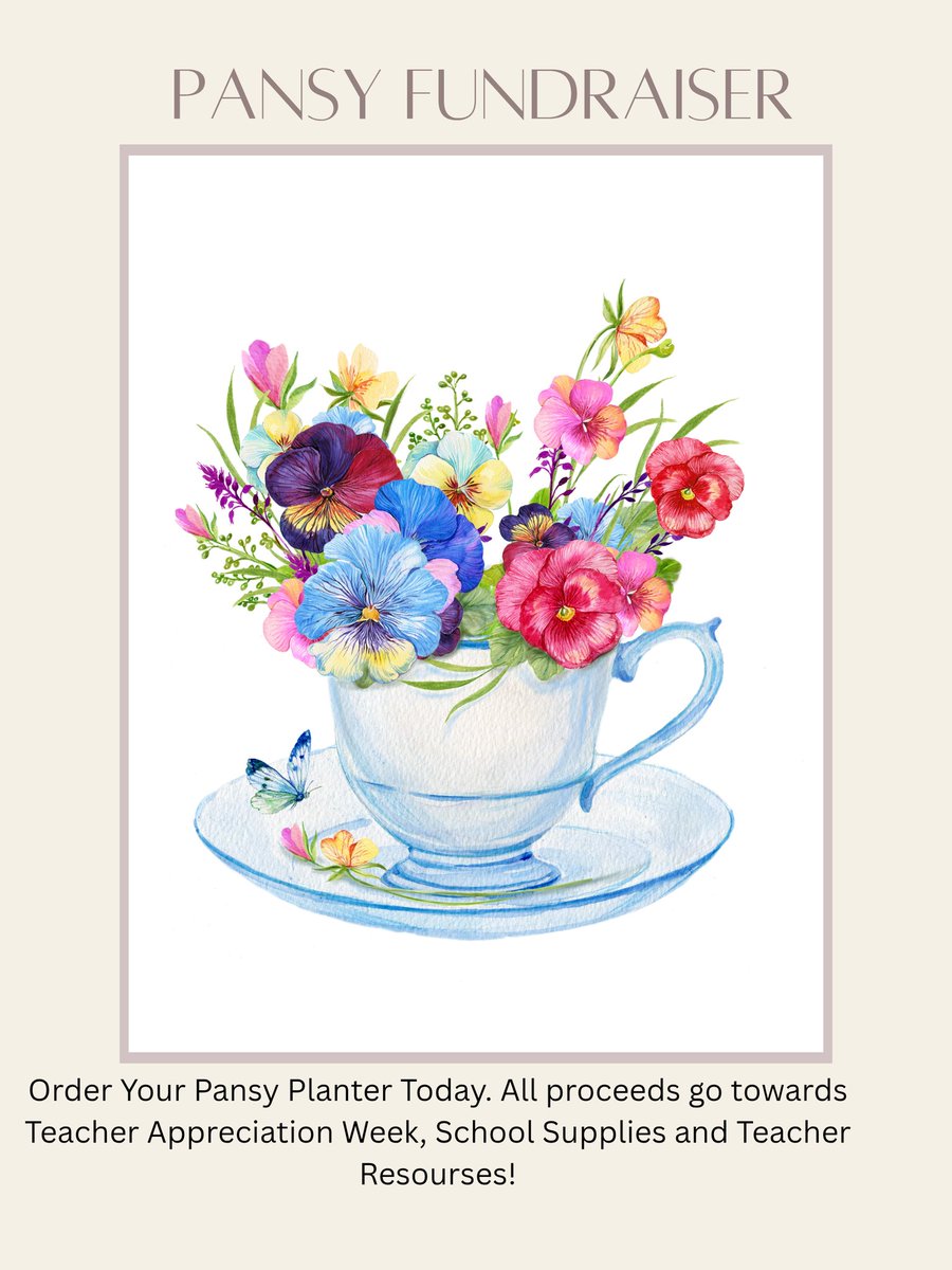 StEmilyCouncil's tweet photo. Last Chance! 🌼 Order your beautiful Pansy Planter by Wednesday March 19th - for pickup on Tuesday, April 15th. This thoughtful gift is perfect for brightening up any space, and its arrival just in time for Easter makes it an extra-special treat! 🐰 https://t.co/9DnP5m6yMJ