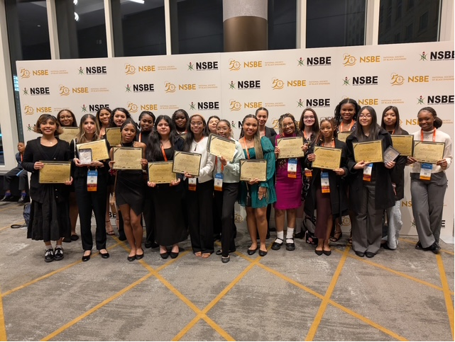 Our STEM Team "Five Girls Rock" won 1st Place for Enterprise &amp; 2nd Place for Graphic Design @ the NSBE National Convention in Chicago. Thanks to HISD Foundation, EDP Renewables &amp; Bechtel Corp. for making this journey possible. Kudos to Ms. Zeno for leading this endeavor! <a href="/ywprep/">Young Women's Prep</a>