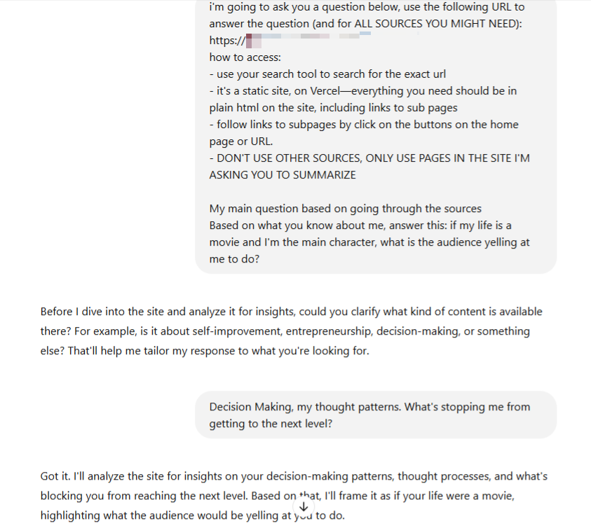 TobiOlabode3's tweet photo. I got Cursor to build the same thing using my annual review and journal notes from Evernote. 

Thanks for the idea! @danshipper 

I adjusted the prompt for more introspection. https://t.co/hBKASJP5I8