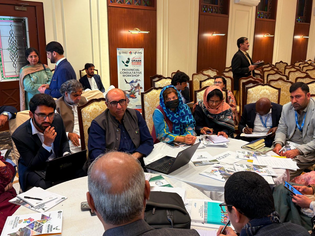 malikemal's tweet photo. At #Uraan Pakistan stakeholders Breakout session at CM House KP @GovernmentKP. discussing #5Es framework. 5Es are linked to Most of the #SDGs https://t.co/hJeSwBApLK