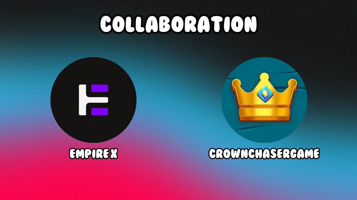 We’re happy to announce our partnership with <a href="/CrownChaserGame/">Crown Chaser 👑</a>! 🎉

👑 A kingdom where fun meets rewards!
⚔️ Chase crowns, claim glory, and make history.
🌍 Built by industry legends with 50M+ players &amp; 1B+ views!
🚀 Big giveaway dropping soon in our Discord!