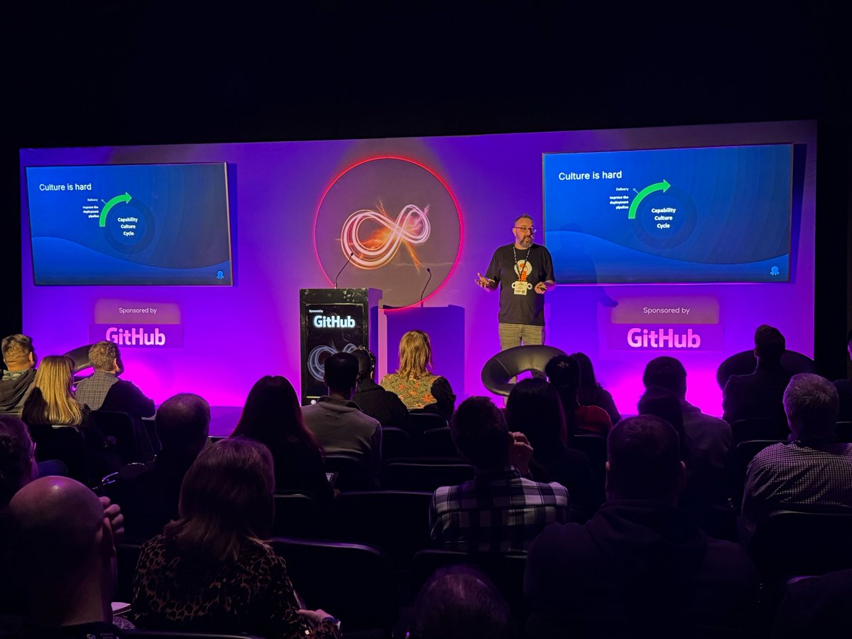 OctopusDeploy's tweet image. That’s a wrap on DevOps Live London! 🇬🇧🎉
From hands-on demos to Steve’s insightful talks, epic giveaways, impromptu book signings & meeting so many amazing people—it was a fantastic event!
If you missed us, it's not too late to book a discovery call 👉 octopus.com/lp/schedule-a-…