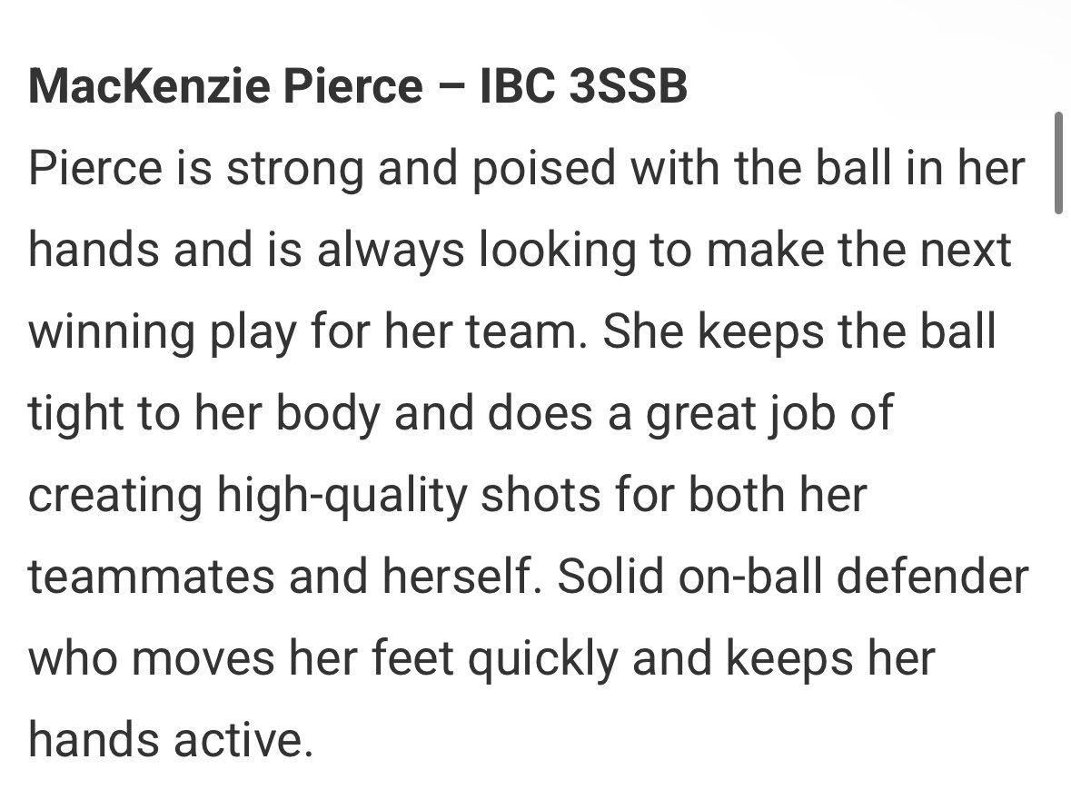 What a great weekend for <a href="/MacPierce2027/">MacKenzie Pierce</a> !