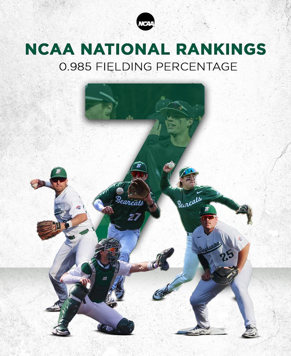 Locked in on defense 🔒💎

Bearcats ranked Top 10 in the NCAA for fielding percentage!
#ONEBinghamton