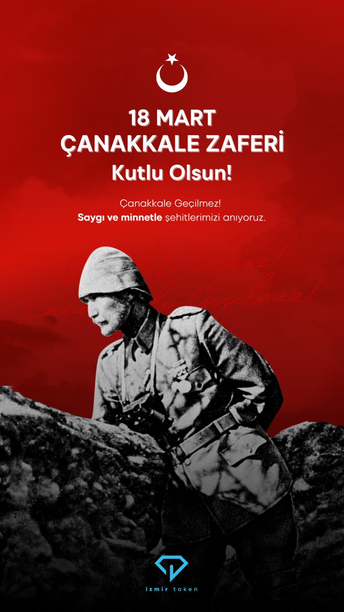 🇹🇷Çanakkale Zaferi’nin 110. yılında, Gazi Mustafa Kemal Atatürk ve kahraman silah arkadaşlarını saygıyla anıyor, vatan uğruna can veren tüm şehitlerimize rahmet, gazilerimize minnetle yad ediyoruz. 
#18Mart #ÇanakkaleGeçilmez