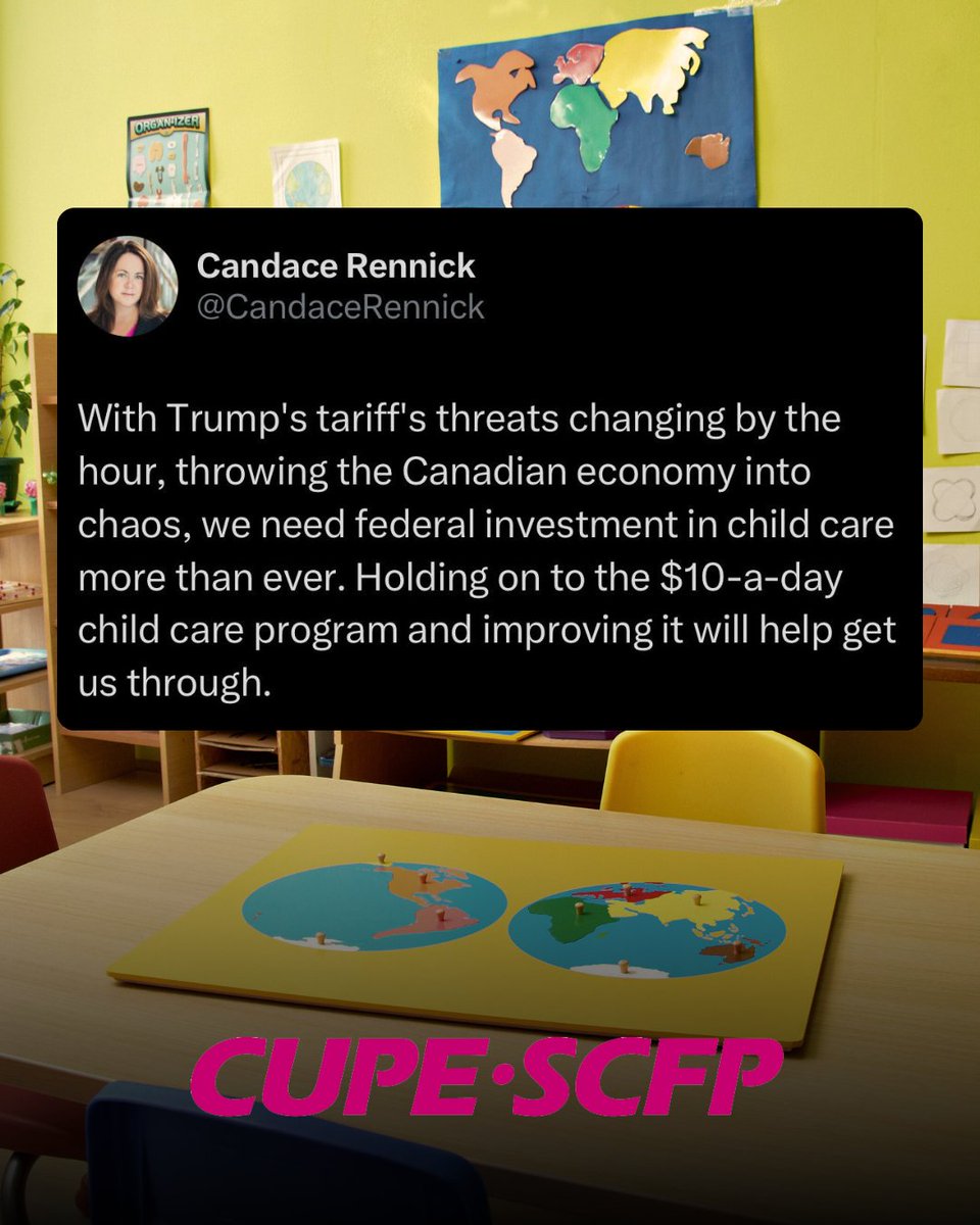 Candace Rennick: Federal investment in child care exactly what is needed right now

cupe.ca/candace-rennic…