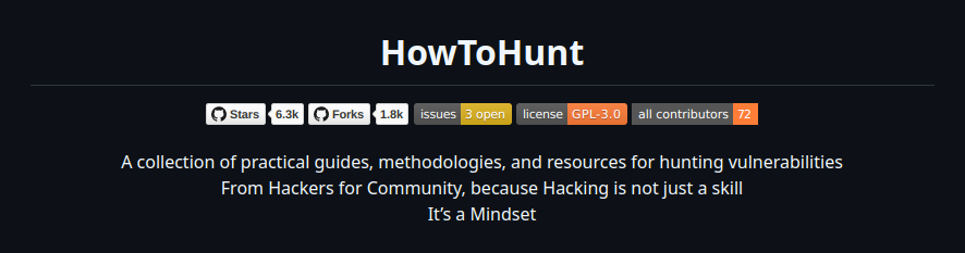 Basics? Done

Good

Now it’s time to hunt

How?

Follow HowToHunt

github.com/KathanP19/HowT… by <a href="/KathanP19/">Kathan Patel</a> 

#bugbounty #infosec #pentest