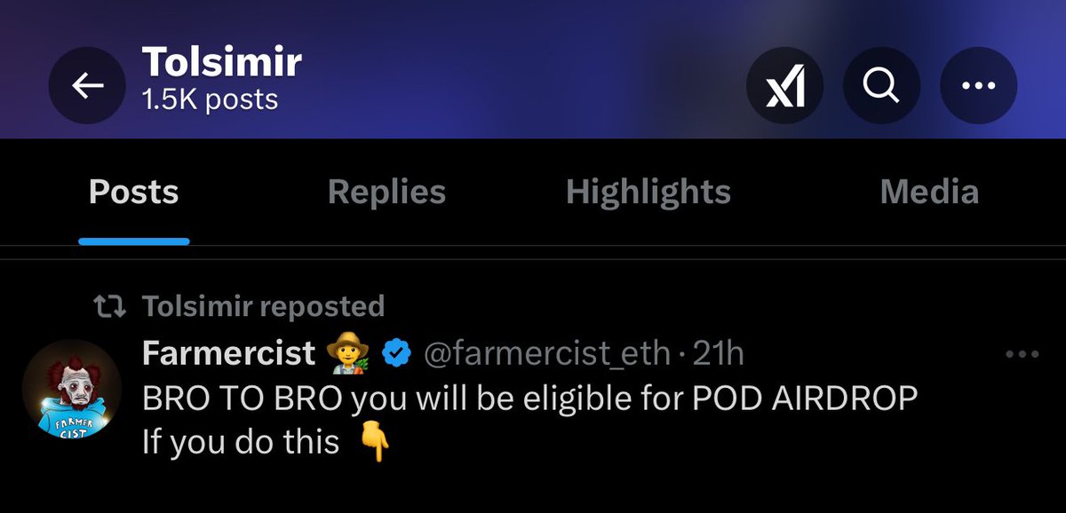I ONBOARDED THE CO FOUNDER OF POD INTO POD 🤯

Just last night I made a post about POD, and out of curiosity the co founder saw my post, read it and RTed my post 🤯

Does this mean I’m doing something right

I’m bullish on founders that interact on the timeline

How many POD