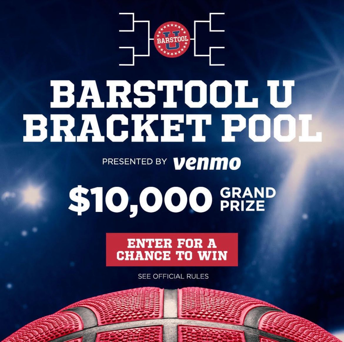 undchicks's tweet photo. X Caption (First Tweet):

🚨The Barstool U Bracket Challenge is HERE🚨 

We’ve teamed up with Venmo to giveaway $10,000 to the winner of this year’s Bracket Pool!*🏀💰
Enter in the link below!

https://t.co/SYm0y5G9xh https://t.co/BhKEHpG4Q4