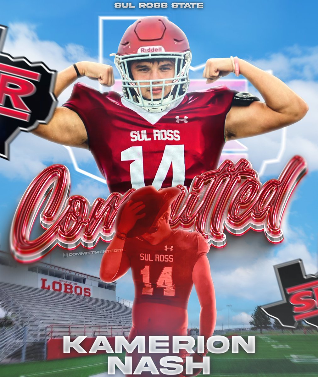Kamerion Nash (@kamerion_nash) on Twitter photo After many talks and considerations I am very excited to announce my commitment to <a href="/SRSUFootball/">Sul Ross State University Football</a> where I will be continuing my Athletic and Acedemic career.I am blessed for all the oppurtunites this sport has given me and everything I have learned from it so far. I want to thank After many talks and considerations I am very excited to announce my commitment to <a href="/SRSUFootball/">Sul Ross State University Football</a> where I will be continuing my Athletic and Acedemic career.I am blessed for all the oppurtunites this sport has given me and everything I have learned from it so far. I want to thank