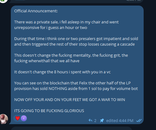 BurnoSol's tweet photo. Official Announcement

Time to build on sturdier ground.

$BURNO WILL KEEP BURNING https://t.co/773s8ujxNW