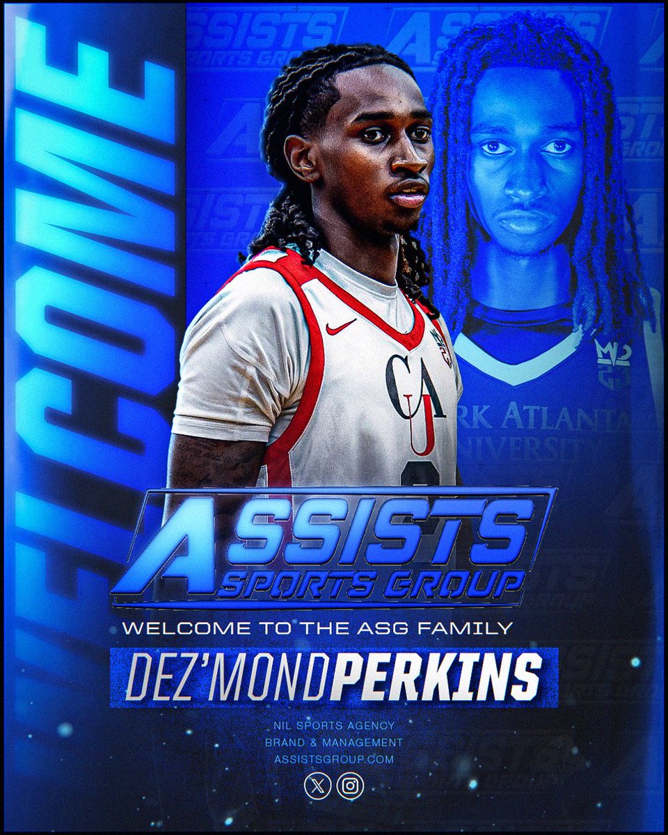 Welcome to the ASG Family <a href="/DezPerkins/">Dez’Mond Perkins</a> 

NIL Representation📈