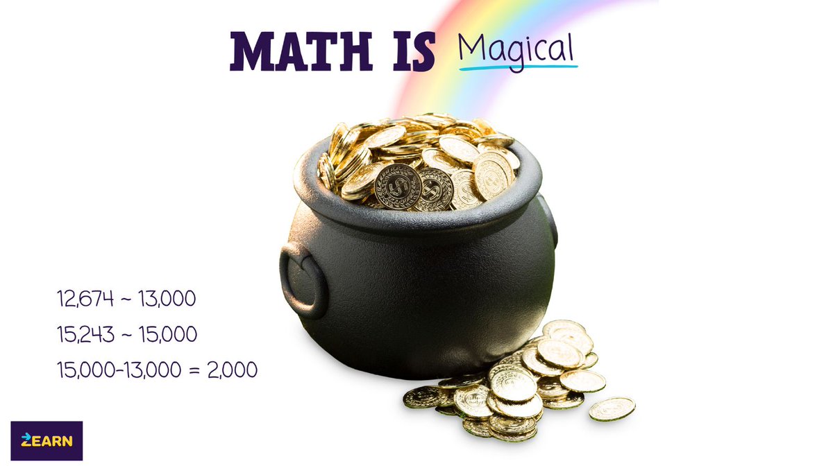 🌈Estimation with a pot of gold=math magic!

Using this as a visual context can help G4 Ss apply rounding to "real-life" situations.

Last year, leprechauns filled a pot of gold with 12,674 coins. Today, they filled a 2nd pot with 15,243.

Estimate how many more coins they used!