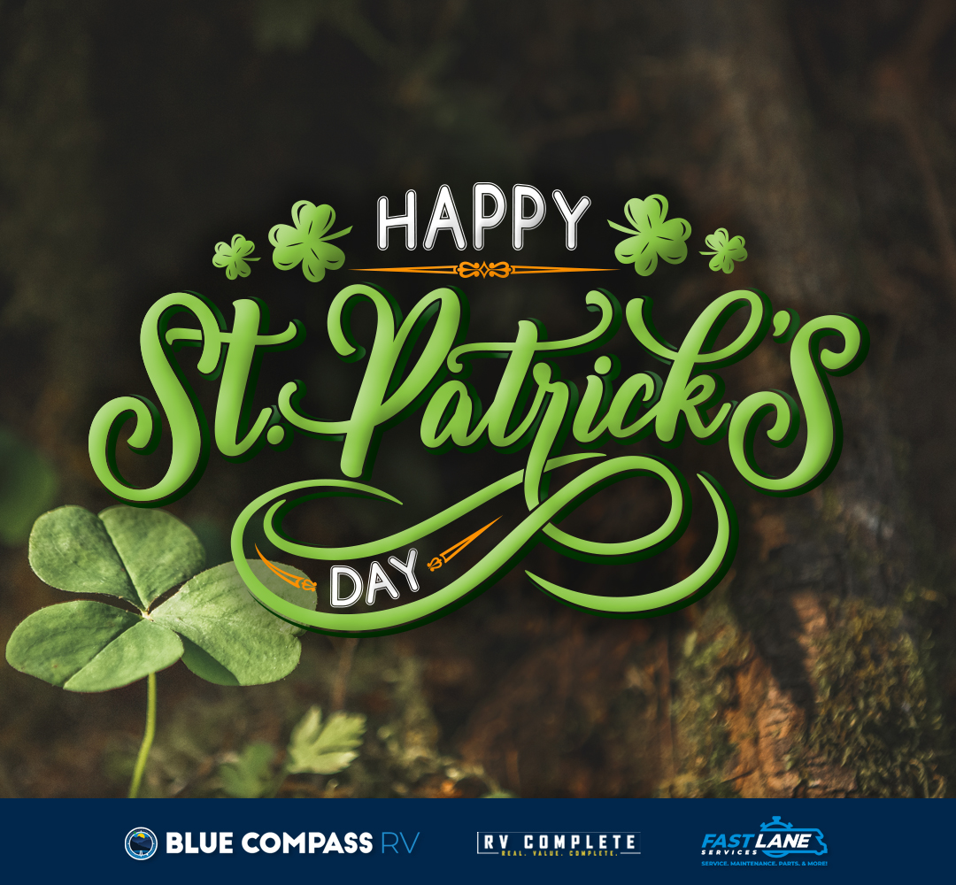 ☘️ From all of us at Blue Compass RV Manteca, Happy St. Patrick's Day! ☘️

-----------------------------------------

Blue Compass RV of Manteca

Find your new Trailer or RV at:
bluecompassrv.com/locations/cali… | 833.648.2548
204 S. Vasconcellos Avenue in Manteca, California