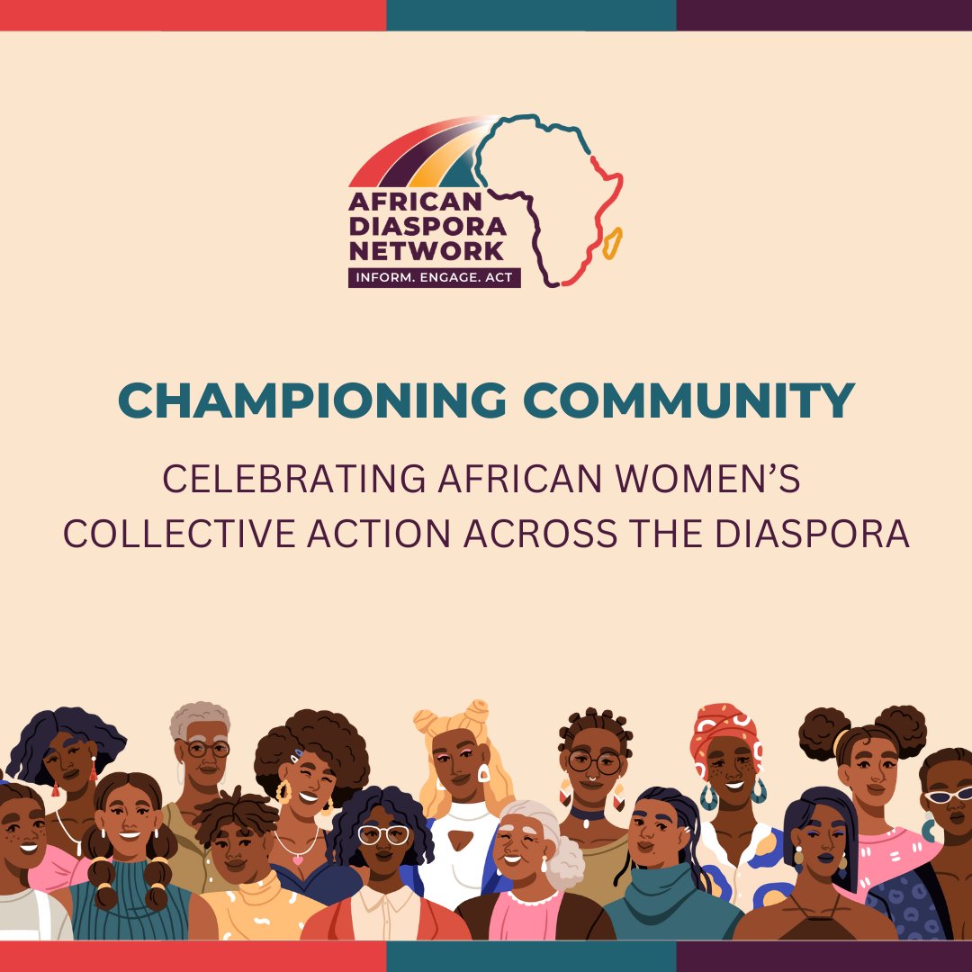 Join ADN's virtual discussion on Championing Community: Celebrating African Women's Collective Action Across the Diaspora this Thursday March 20, 2025 to learn and share effective strategies for collective action. Register now! bit.ly/ADNWCA25
 #DiasporaDialogue
