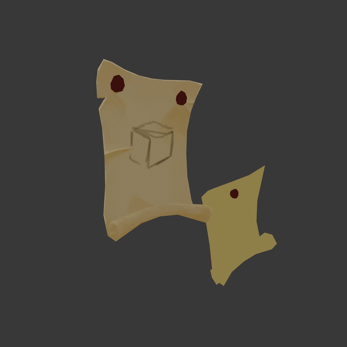 starting with some objects ✍️
#blender #handpainted