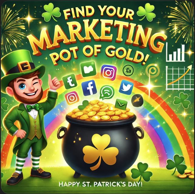Is it true that  the best things in life are found at the end of the rainbow?May your content be catchy, your leads be lucky, and your conversions be magically high! ☘️ #MarketingGold #LuckyLeads #11DMarketing #StPatricksDay #MagicallyEffective