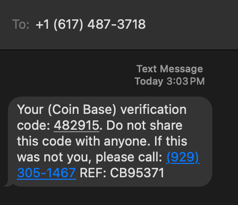 I've been getting so many crypto scam messages. Here is one: CT, do your worst.