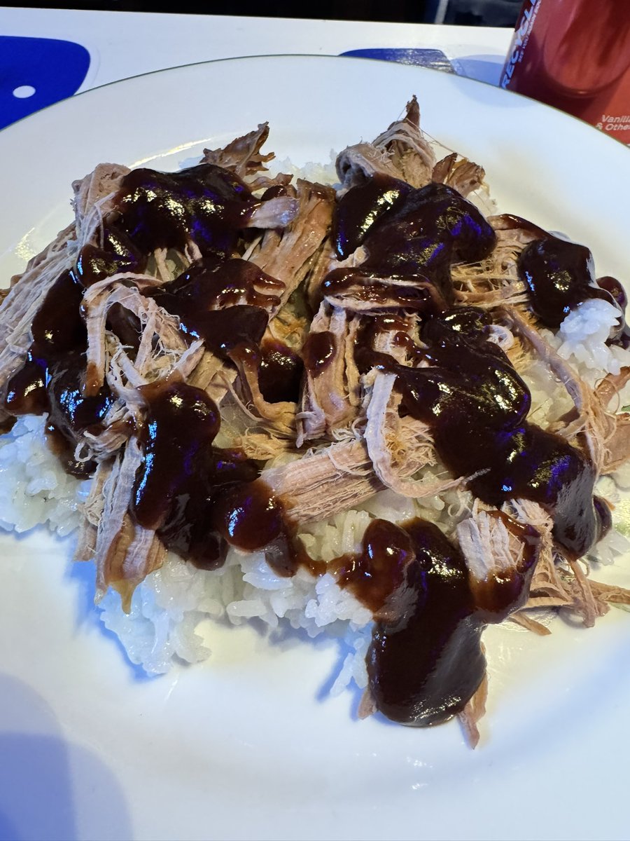 RickStevens63's tweet photo. Iβve been missing the Stacked Pickle Rice Bowl with pork & Bourbon BBQ sauce. So #TheBossOfMe made some for dinner!! https://t.co/JcnJ5d5ckM