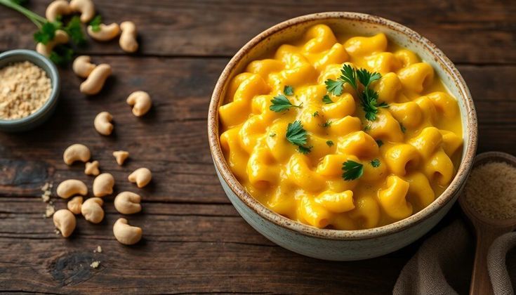 Shezanajman's tweet photo. Who says mac and cheese can’t be healthy? Try this VEGAN version that’s creamy, cheesy, and guilt-free!. Cashews + nutritional yeast + plant-based milk = the ultimate dairy-free mac and cheese. LINK IN BIO
#VeganRecipes #ComfortFood #HealthyEating #Vegan https://t.co/Y7OTFf1Gql