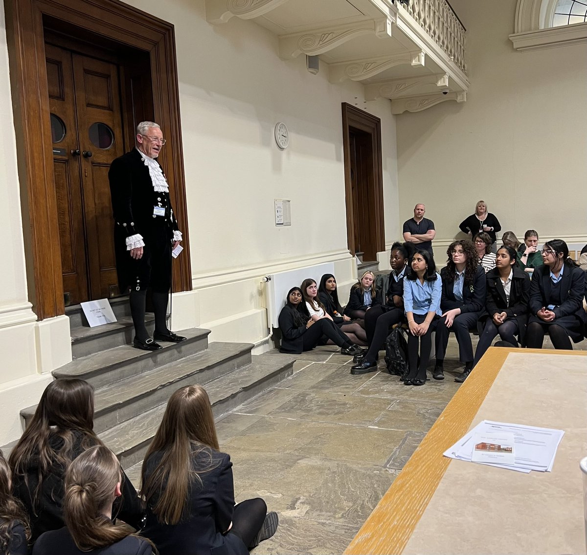Observing the Magistrates’ Mock Trial Competition for schools was a rewarding experience.
The preparation, planning and delivery was quite superb and there were a number of very impressive performances. Brookfield Community School, Chesterfield won for the second year