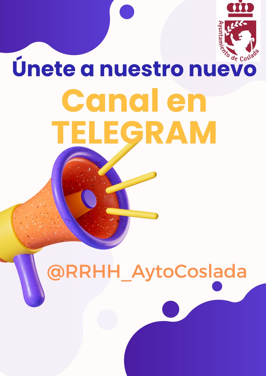 📢⏳🔴OFERTA DE EMPLEO PÚBLICO ¿Quieres saber cómo se accede al empleo público en tu Ayuntamiento? #ForoEmpleaCoslada 
El Área de Recursos Humanos te lo explica el día 1️⃣9️⃣de marzo en stand del <a href="/Ayto_Coslada/">Ayuntamiento de Coslada</a> en el Teatro Municipal #RRHHAytoCoslada #Coslada @CosladaDesarrollo