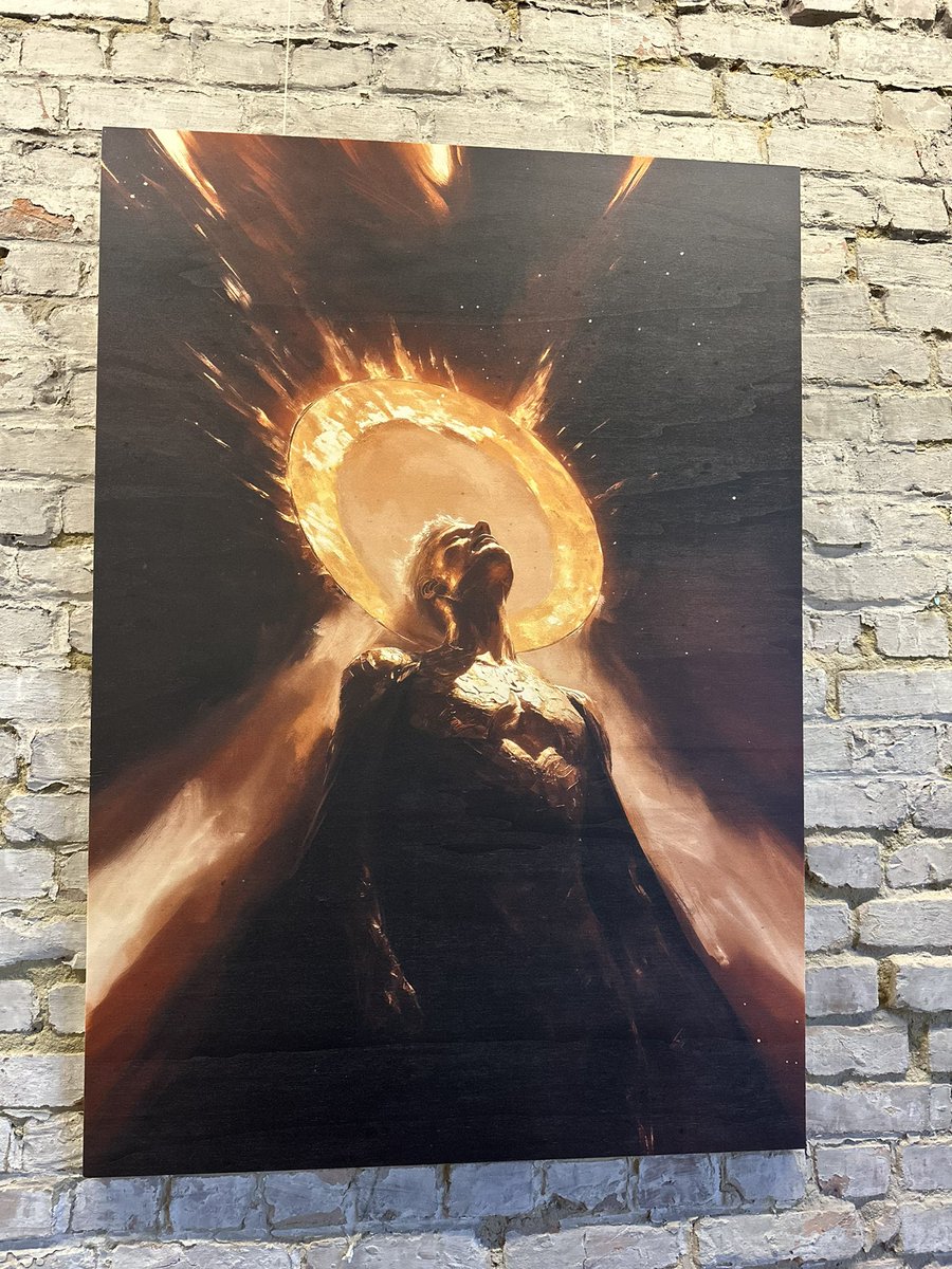 Super excited for my expo "Dreaming with the Machine", launching this Friday featuring a selection of my <a href="/Starhaven_ai/">Starhaven</a> Heralds generated through <a href="/midjourney/">Midjourney</a> and printed on Multiplex wood!

My work will be juxtaposed with the paintings of two friends of mine who interpeted the