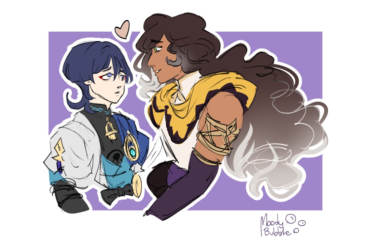 bubble_moody's tweet photo. A quick warm up... I still need to figure out HOW I want to draw Sethos' hair...

#sethoscara #sethos #wanderer #Genshinlmpact https://t.co/wemi7qUWlo