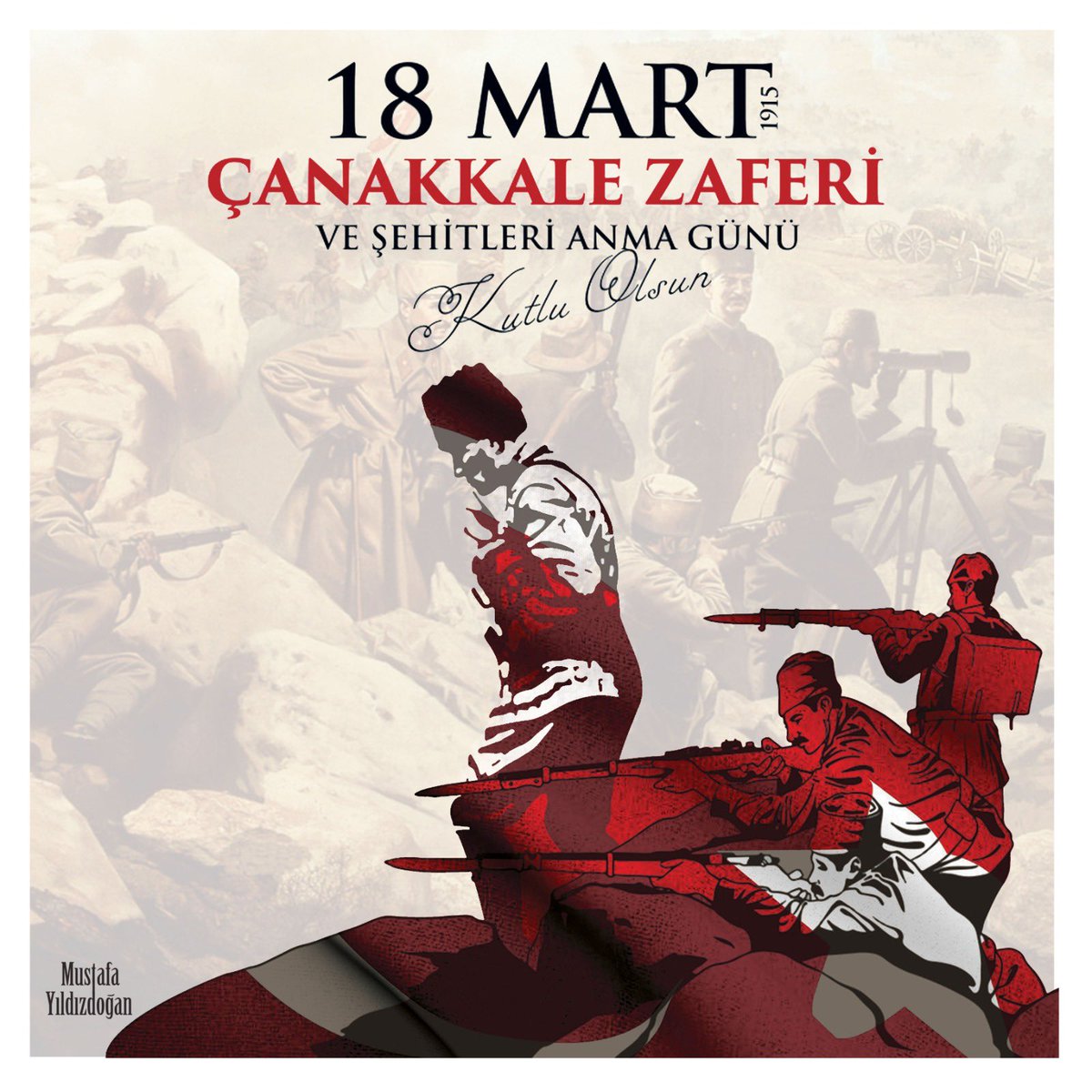Başta Gazi Mustafa Kemal Atatürk olmak üzere Çanakkale'yi geçilmez kılan aziz şehitlerimizi rahmet ve minnetle anıyorum. 

 #18MartÇanakkaleZaferi kutlu olsun.