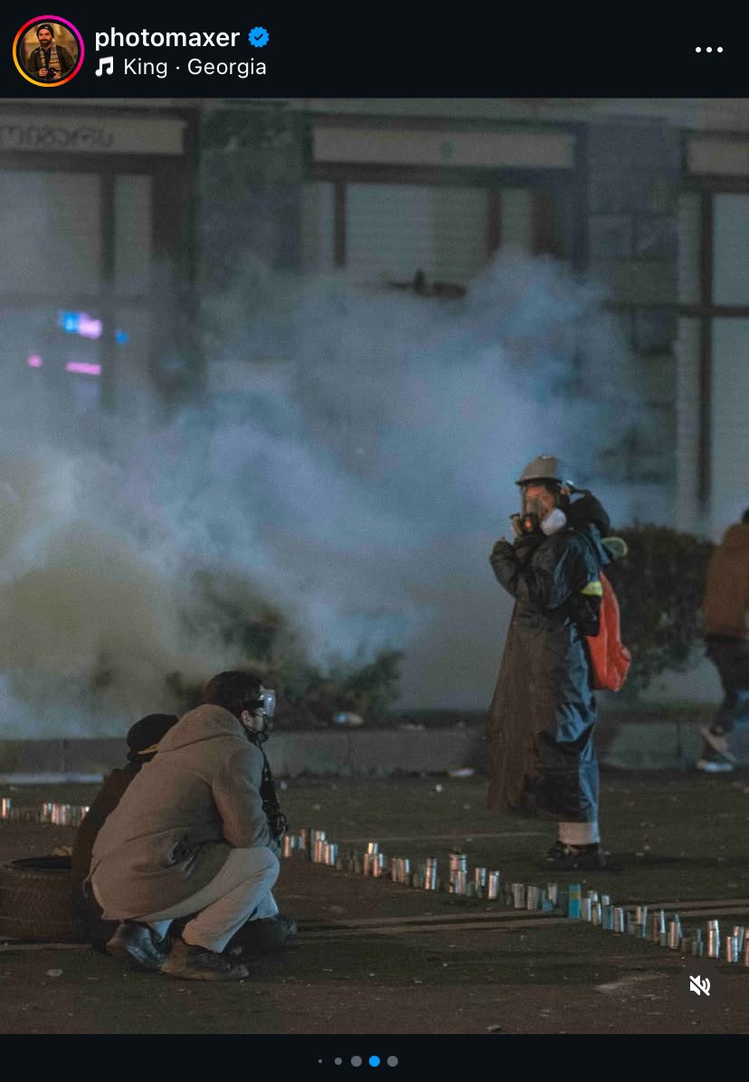 My teeth were never that great but after inhaling all that damn gas, I have to go to dentist every month.

Today, I was scrolling photos to see how much gas was actually used, here is photo by photomaxer on Instagram — 

The line that you see is gas shells. 💀