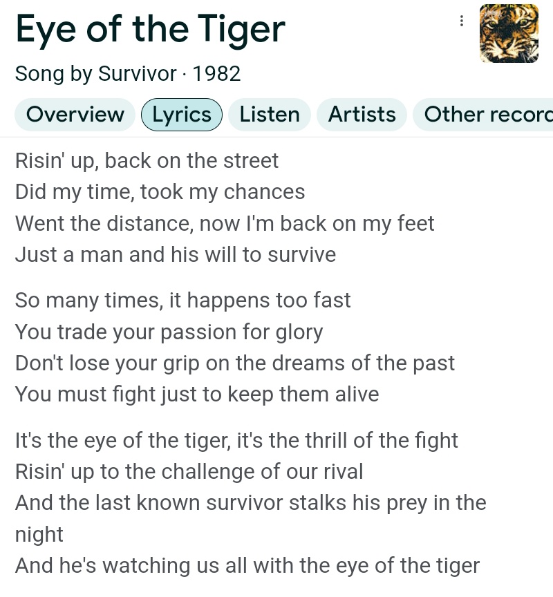 Miss Kitty- Eye of The Tiger. tweet media