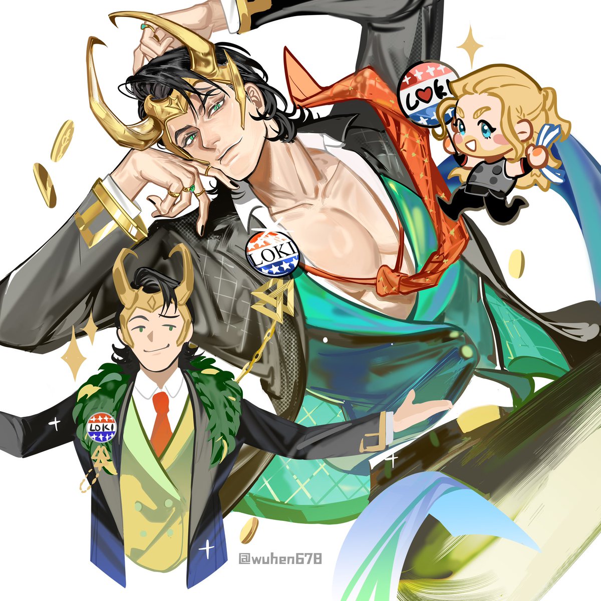 wuhen678's tweet image. ❤️Please light the red heart ❤️
🐍Support the president Loki🐍
#loki #thorki