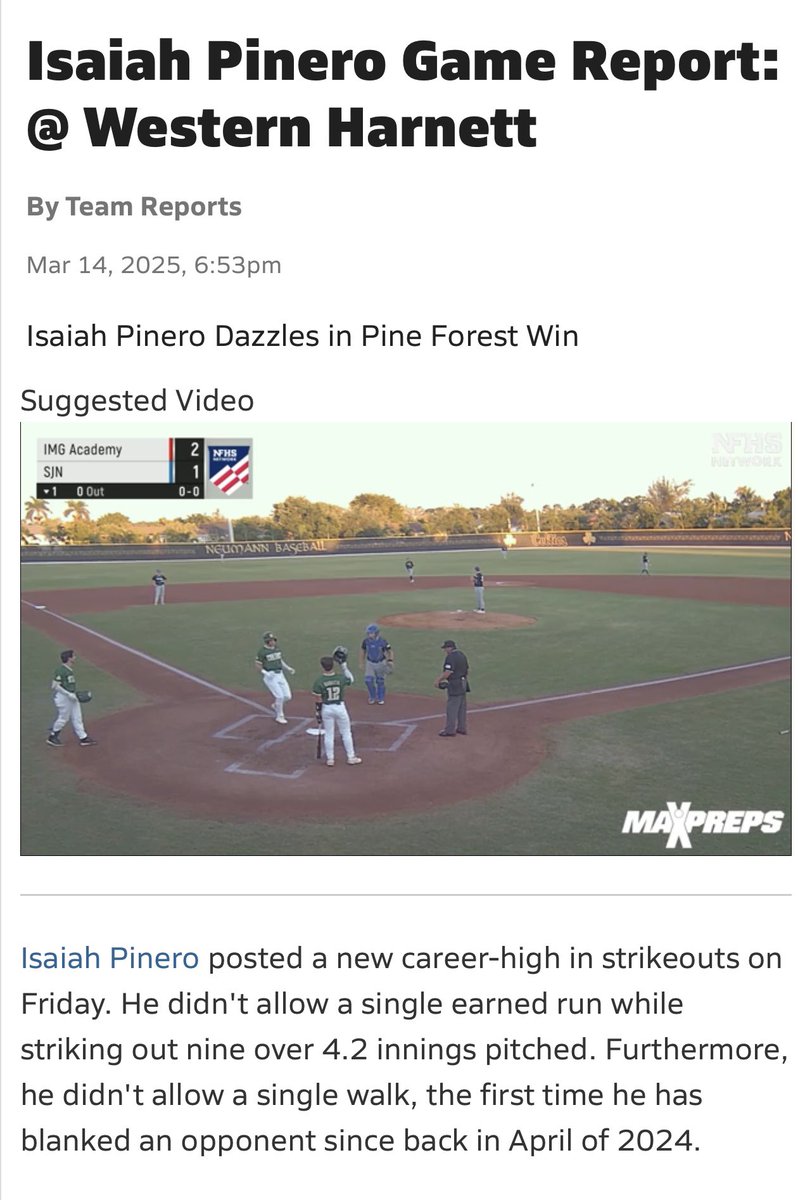 Isaiah Pinero tweet media