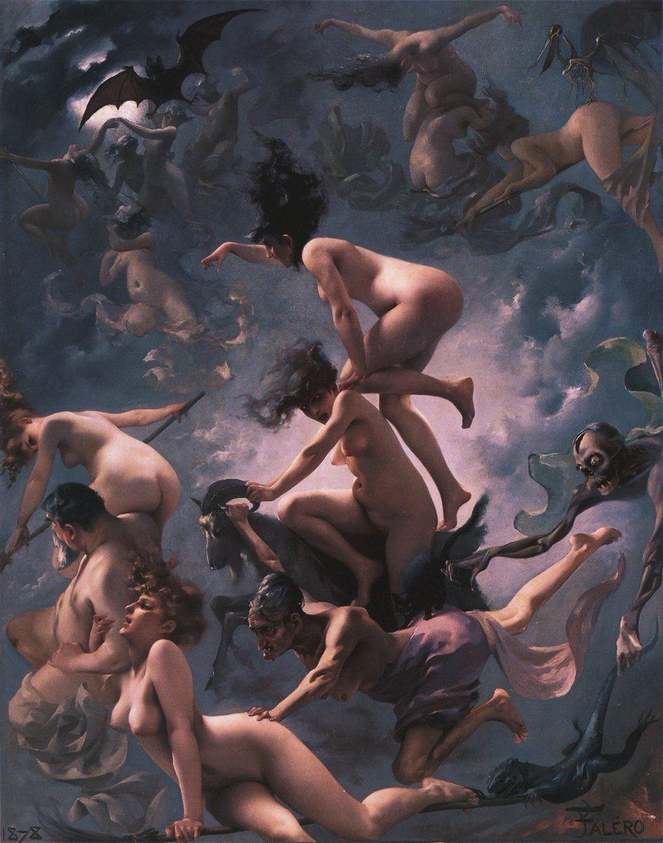 Witches going to their Sabbath, 1878, by Luis Ricardo Falero